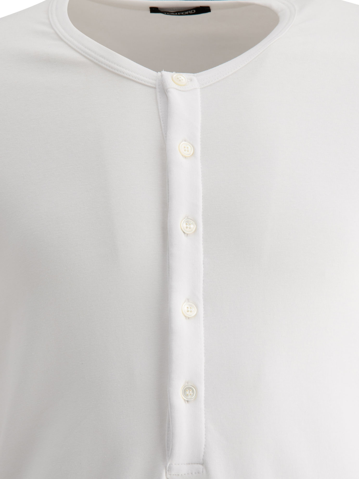 TOM FORD White Henley t-shirt